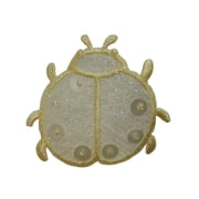 ID 3591 Sequin Ladybug Patch Spring Garden Bug Embroidered Iron On Applique