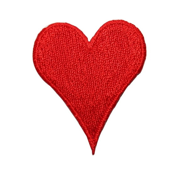 ID 3647 Heart Symbol Patch Love Valentine's Day Embroidered Iron On Applique