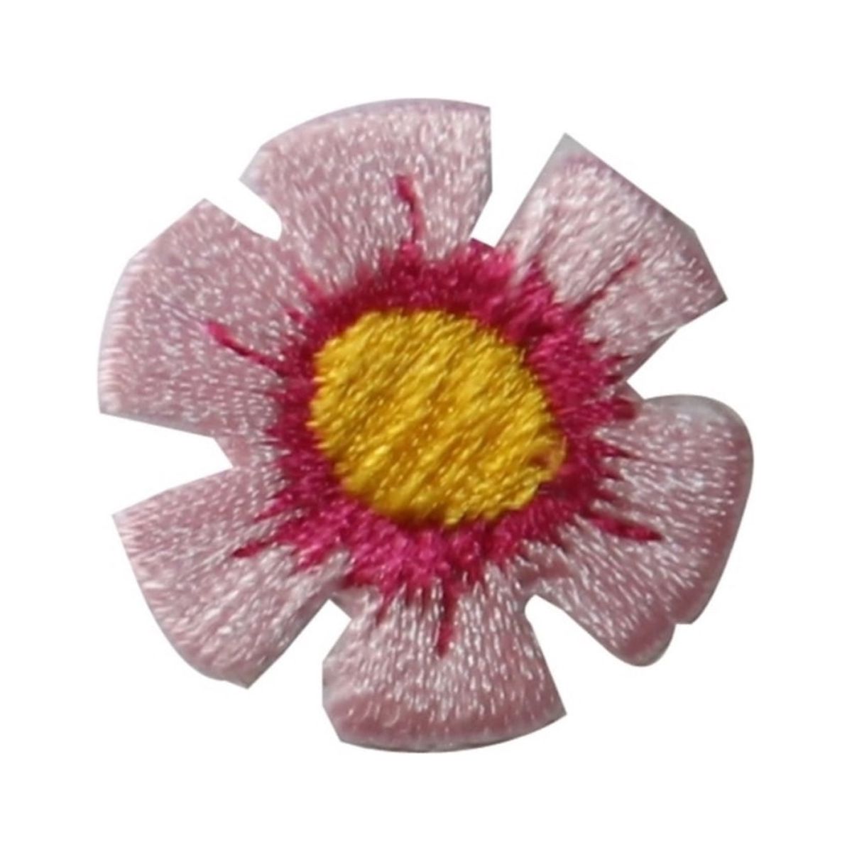 ID 6267 Pink Flower Head Patch Garden Blossom Craft Embroidered