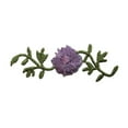 thumbnail image 1 of ID 6468 Purple Flower On Vines Patch Garden Blossom Embroidered Iron On Applique, 1 of 1