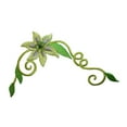 thumbnail image 1 of ID 6660 Green Flower Vine Patch Garden Craft Plant Embroidered Iron On Applique, 1 of 1