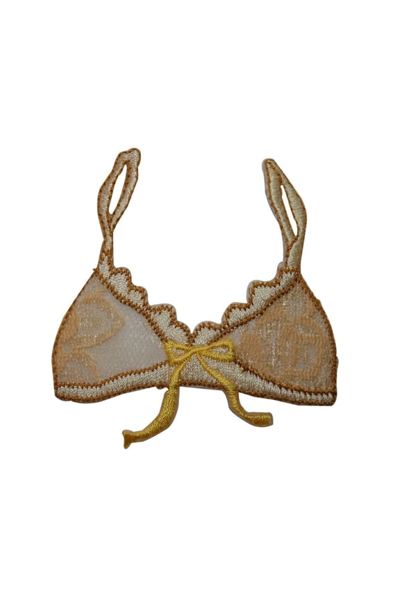 ID 7890 Lingerie With Ribbon Patch Lace Bra Fashion Embroidered Iron On Applique