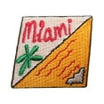 thumbnail image 1 of ID 7957 Miami Mail Stamp Patch Tropical Badge Card Embroidered Iron On Applique, 1 of 1