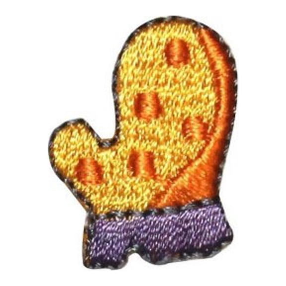 ID 8231D Lot of 3 Winter Mitten Patch Knit Glove Embroidered Iron On Applique
