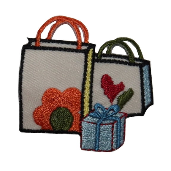 ID 8353 Shopping Bags Patch Store Gift Box Fashion Embroidered Iron On Applique