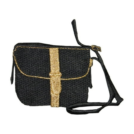 ID 8393 Woman Small Purse Patch Should Strap Fashion Embroidered IronOn Applique