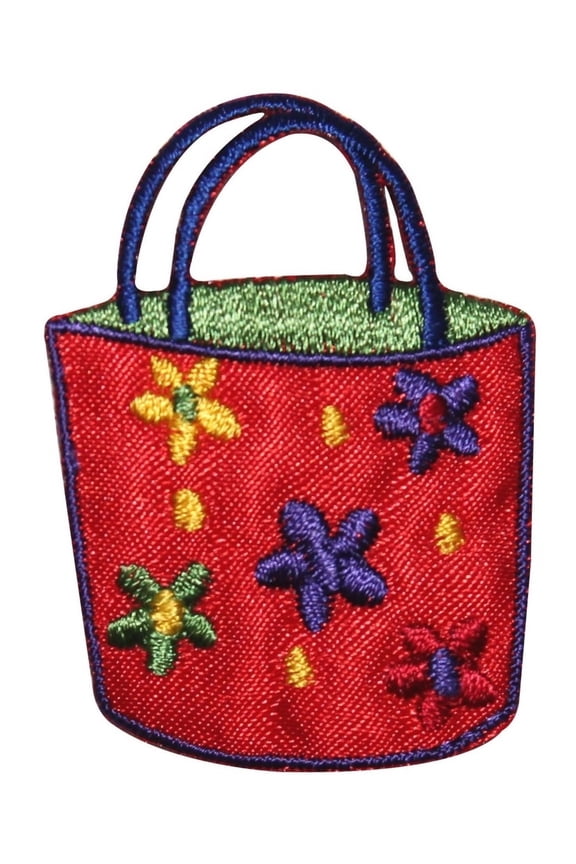 ID 8501 Flower Tote Hand Bag Patch Beach Purse Daisy Embroidered IronOn Applique