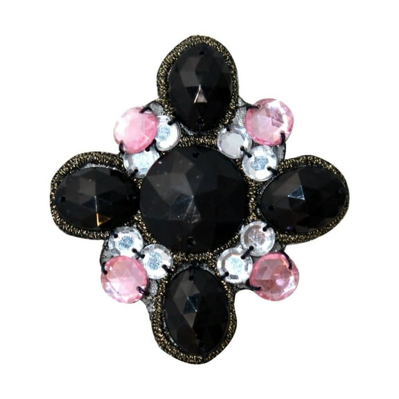ID 9122 Fancy Gem Symbol Patch Princess Fashion Jewelry Beaded Sew On Applique