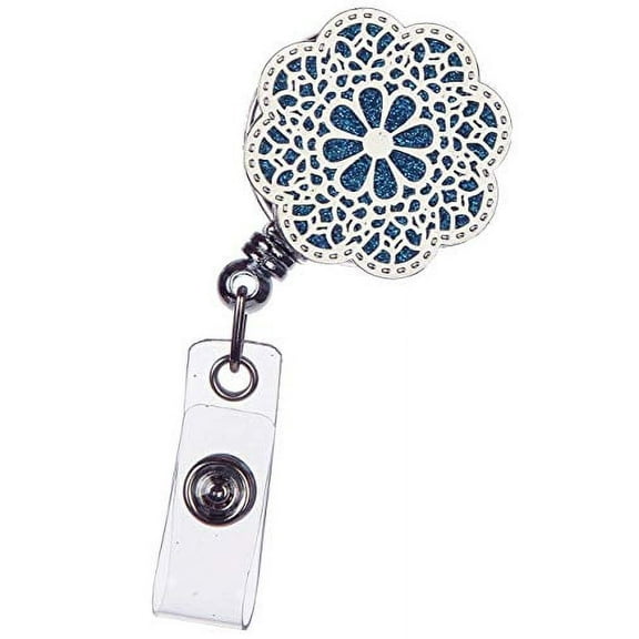 ID AVENUE Retractable Badge Holder 32" Fashionable Badge Reels Retractable for Office Workers Teachers Students Nurses with 360° Swivel Alligator Clip Cute Badge Reel (Marrakech)