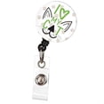 thumbnail image 1 of ID Avenue Retractable Badge Holder 32" Nurse Badge Reel Retractable for Pet Owners Doctors Nurses Teachers Students with 360° Swivel Alligator Clip Cute Badge Holder (I Love My Cat), 1 of 5