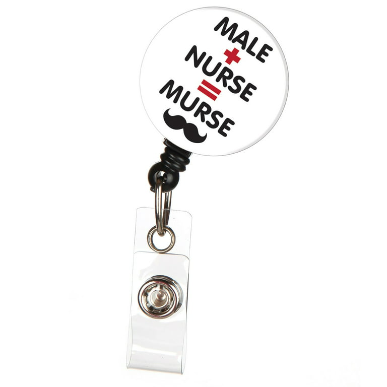 ID Avenue Male Nurse Retractable ID Badge Reel