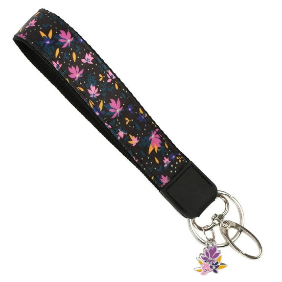 ID Avenue Meadow Petals Wristlet Lanyard with Matching Flower Charm for Men Women Length is 7.5inch