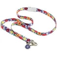 thumbnail image 1 of ID Avenue Multi-Colored Bouquet Floral Polyester Ribbon Lanyard with Key Ring and Charm, 1 of 4
