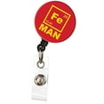 thumbnail image 1 of ID Avenue Retractable Badge Holder 32" Nurse Badge Reels Retractable for Nurses Doctors Teachers Students Office Worker with 360° Swivel Alligator Clip Cute Badge Holder (Iron Man (Fe)), 1 of 5