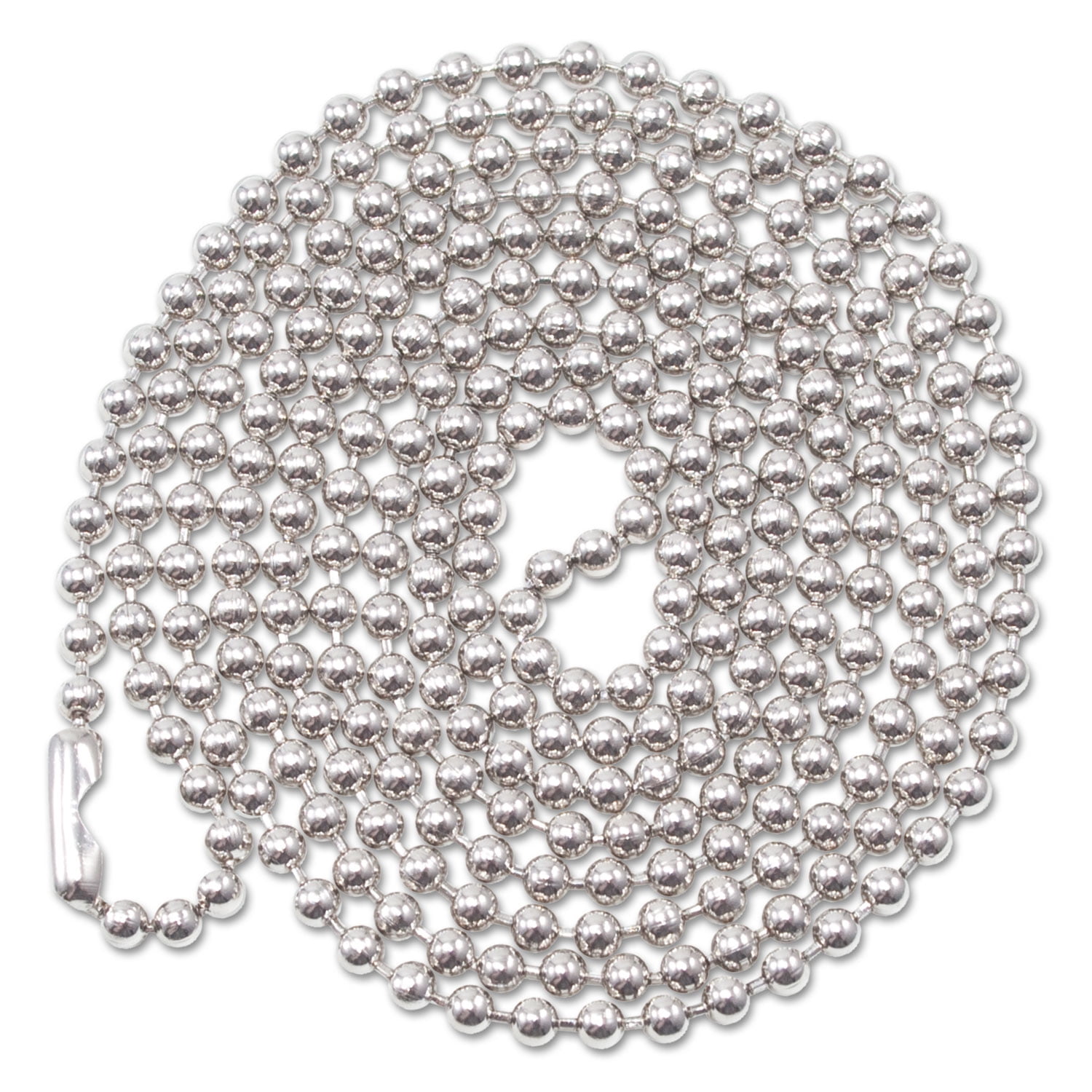 ID Badge Holder Chain, Metal Ball Chain Fastener, 36