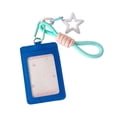 thumbnail image 1 of ID Badge Holder Keychain Card Case with Photo Window, Student Bus Pass Wallet with Star Charm for Backpack Daily Commute, 1 of 6