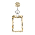 thumbnail image 1 of ID Badge Holder, Retractable Daisy Pattern White, 1 Pack with Heavy Duty Clip Detachable Lanyard, for Office Employee School Student Work ID Card Driver License Public Transit Pass Access Card, 1 of 5