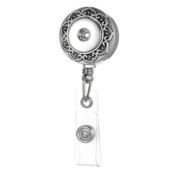ID Badge Reel Lanyard Snap Jewelry Fits 18MM 20MM Ginger Charm Buttons