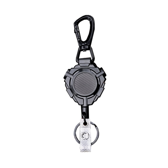 ID Card Holder Bus Card Cover Case Badge Reel Clip Heavy Keychain Badge Reel Retractable Holder Clip