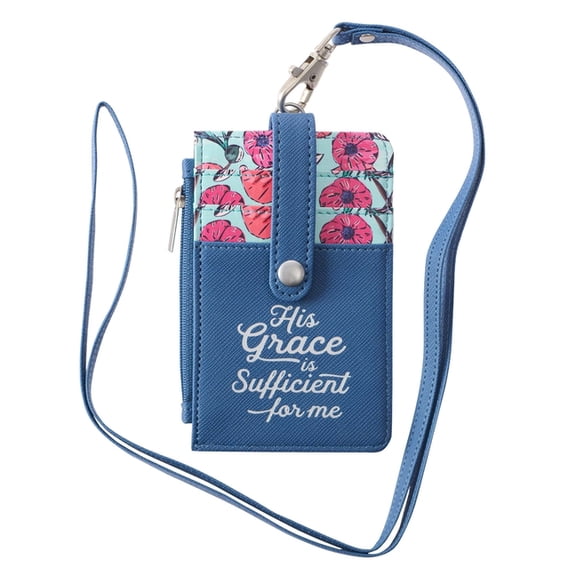 Id Card Holder His Grace Is Sufficient 2 Corinthians 12:9, (Hardcover)