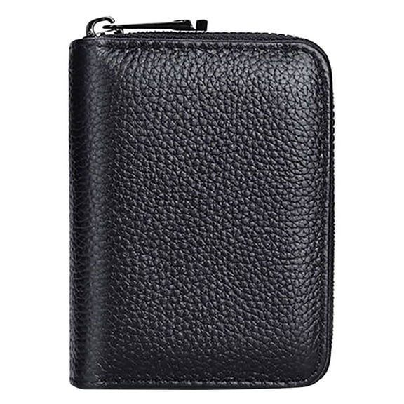 ID Card Holder for Men and Women, Multi-Slot Anti-Demagnetization Wallet for Bank Cards, Driver’s License, Credit Cards, Lightweight Large Capacity Anti-Scratch RFID Protection Holder
