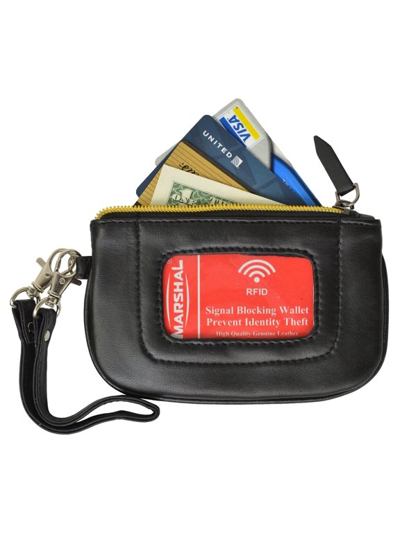 ID Case Card Holder Coin Purse Wallet RFID Blocking Change Pouch