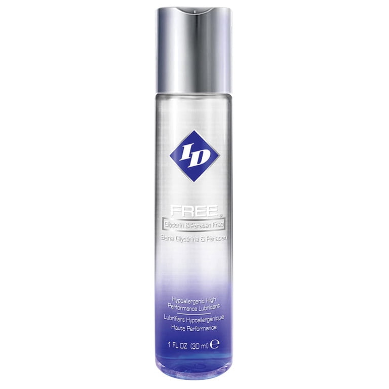 ID Free Hypoallergenic Unisex Water Based Personal Lubricant Glycerin &  Paraben Free, 1 oz - Walmart.com