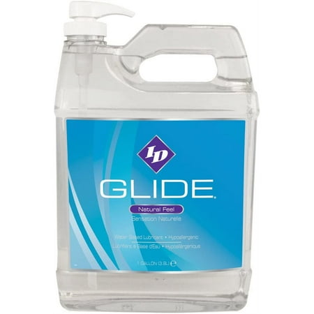 ID Glide Natural Feel Water Based Personal Lubricant, 1 Gallon
