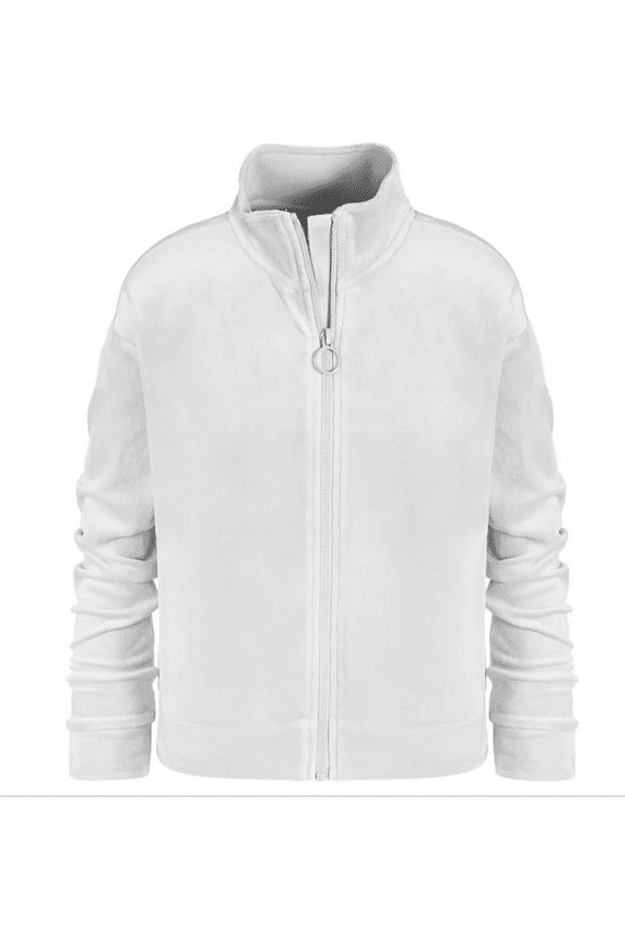 ID Ideology Big Girls Velour Long-Sleeve Zip-up Sweatshirt