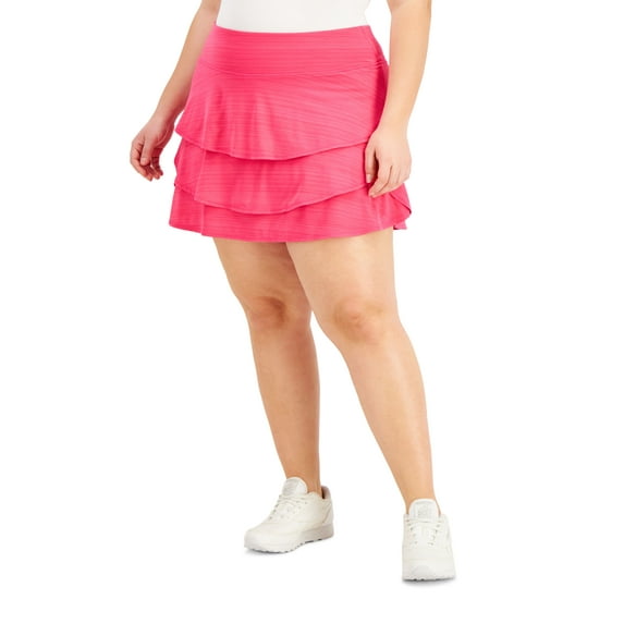 ID Ideology Flounce Skort Fiery Pink 1X