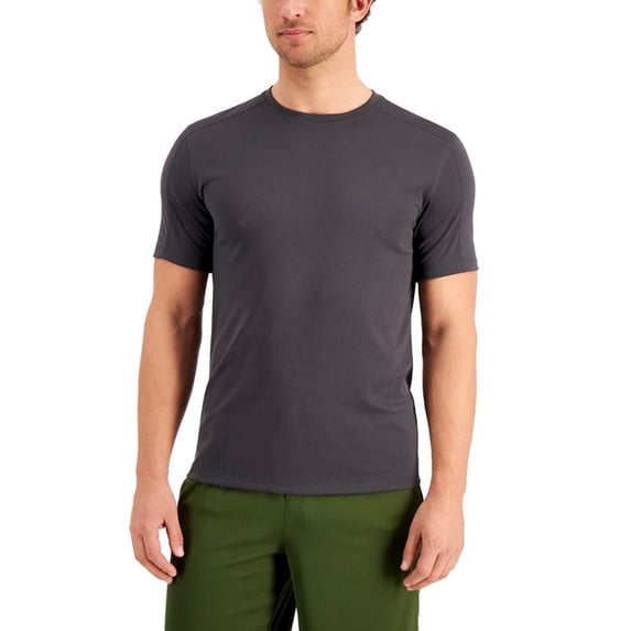 ID Ideology Men's Birdseye Training T-Shirt Gray Size Medium