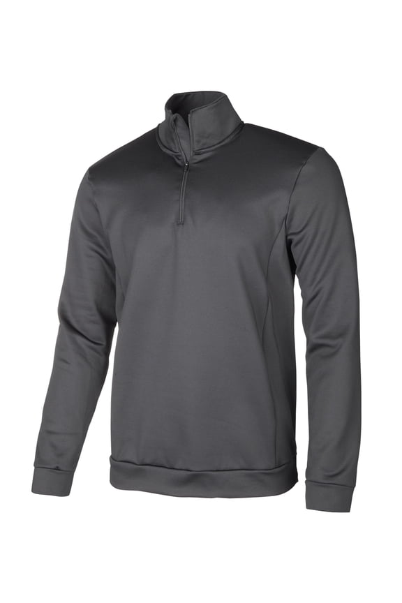 ID Ideology Mens Mock Neck Quarter Zip Shirt Deep Black M