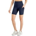 thumbnail image 1 of ID Ideology Petite Compression 7 Bike Shorts Indigo Sea PP, 1 of 1