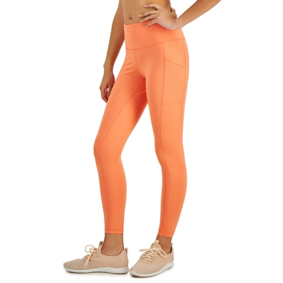 ID Ideology Petite Compression Pocket Full Length Leggings Peach Echo PXL