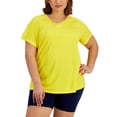 thumbnail image 1 of ID Ideology Plus Size Birdseye Mesh T-Shirt Bold Lemon 2X, 1 of 1