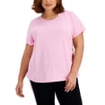thumbnail image 1 of ID Ideology Plus Size Birdseye Mesh T-Shirt Pink Stone 2X, 1 of 2