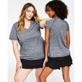 thumbnail image 1 of ID Ideology Plus Size Rapidry V Neck Performance T-Shirt Aqua Freeze 3X, 1 of 1