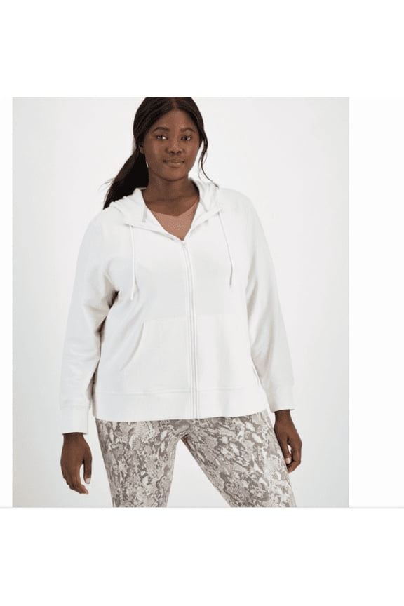 ID Ideology Plus Size Relaxed Full-Zip Fleece Hoodie