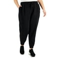 thumbnail image 1 of ID Ideology Plus Size Solid Fleece Jogger Pants Deep Black 2X, 1 of 1