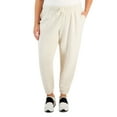 thumbnail image 1 of ID Ideology Plus Size Solid Fleece Jogger Pants Sand Heather 3X, 1 of 1