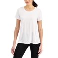 thumbnail image 1 of ID Ideology Womens Active Mesh Back T-Shirt White 2XL, 1 of 3
