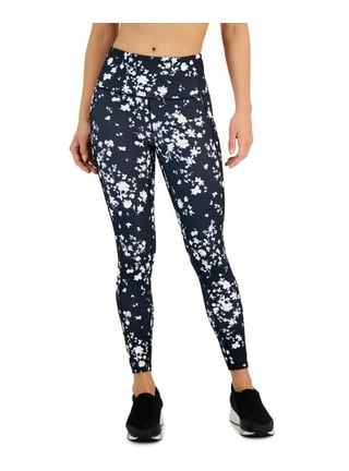 Abstract Floral Phone Pocket Full Length Leggings, Print