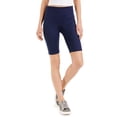 thumbnail image 1 of ID Ideology Womens Compression High Rise 10 Bike Shorts Indigo Sea S, 1 of 3