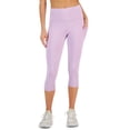 thumbnail image 1 of ID Ideology Womens Compression High Rise Side Pocket Cropped Leggings Purple Cosmos M, 1 of 3