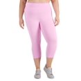 thumbnail image 1 of ID Ideology Women's Cropped Leggings Pink Size 2X, 1 of 3
