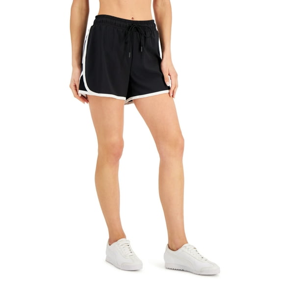 ID Ideology Women's Drawstring Running Shorts Black Size Large