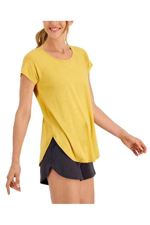 ID Ideology Womens Essentials Sweat Set T-Shirt Spicy Mustard S