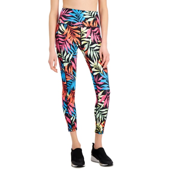 ID Ideology Womens Petite Fern Side Pocket 7/8 Leggings Black S