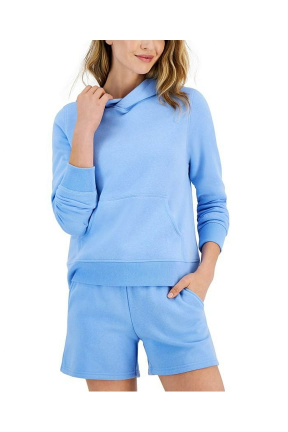 ID Ideology Women's Fleece Hoodie Blue Size Medium