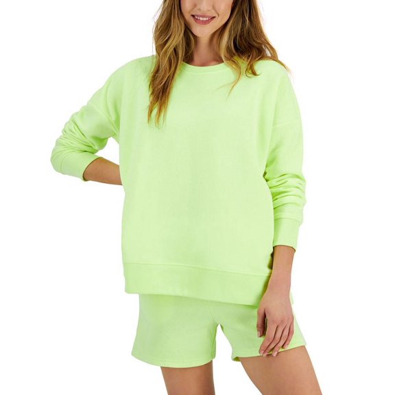 ID Ideology Womens Fleece Sweatshirt Barbell S